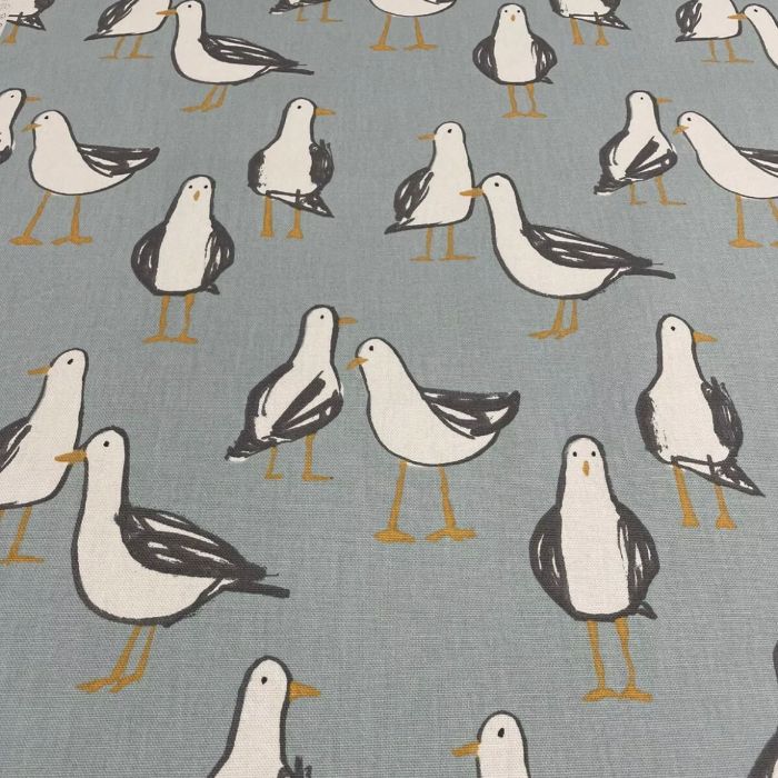 Clarke and Clarke Laridae Natural Seagulls Curtain Craft Upholstery Fabric 